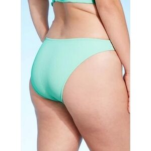 Xhilaration Ribbed Cheeky Bikini bottoms lime